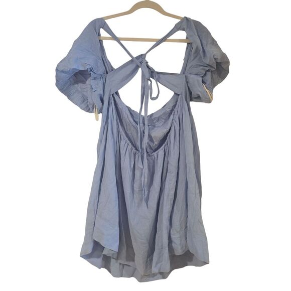Free People Marina Mini Dress in Blue Bell Size Xl - Picture 6 of 9